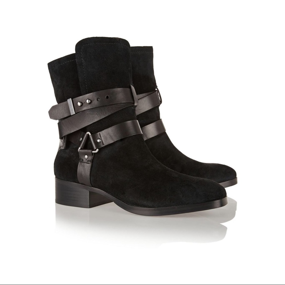 Pour la victoire Riley suede moto boot